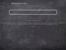 Tablet Screenshot of alphagamers.com
